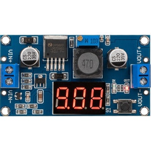 LM2596 DC-DC Step-Down Module with Digital Voltmeter Display 3A 4 to 40VDC In and 1.25-37V Out